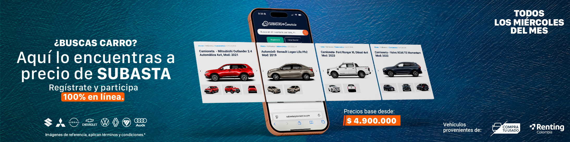 subasta de vehículos Usados